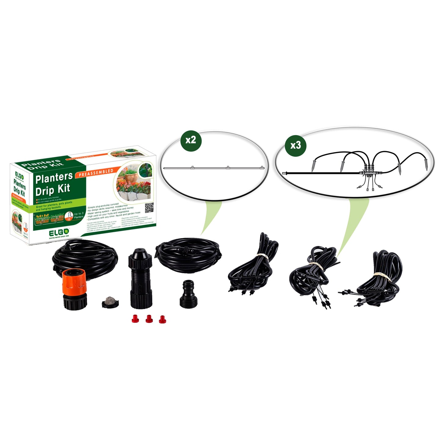 Riverstone Genesis Drip Irrigation Water Kit | Drip Irrigation | Garden Forests