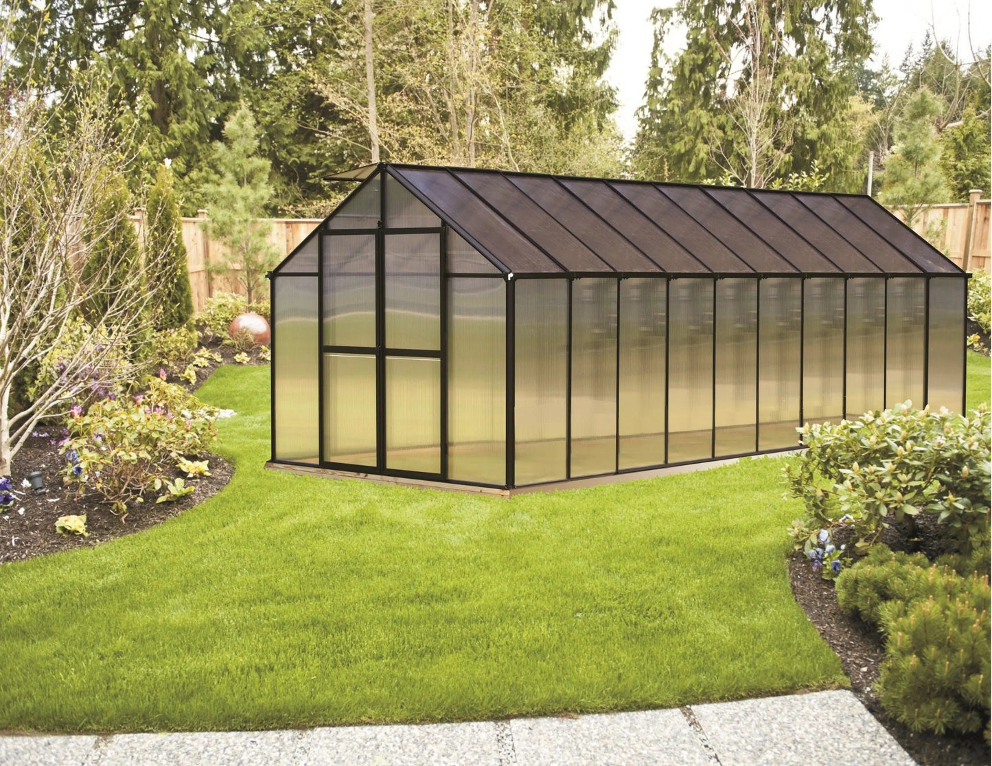  Riverstone MONT Greenhouse Kit (Black Finish) | Greenhouses | Garden Forests